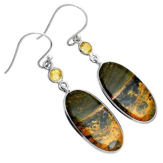 Natural Eclipse & Citrine Earrings E-1002 SDE88509