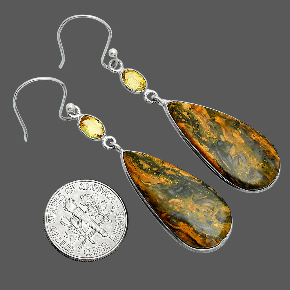 Natural Eclipse & Citrine Earrings E-1002 SDE88510