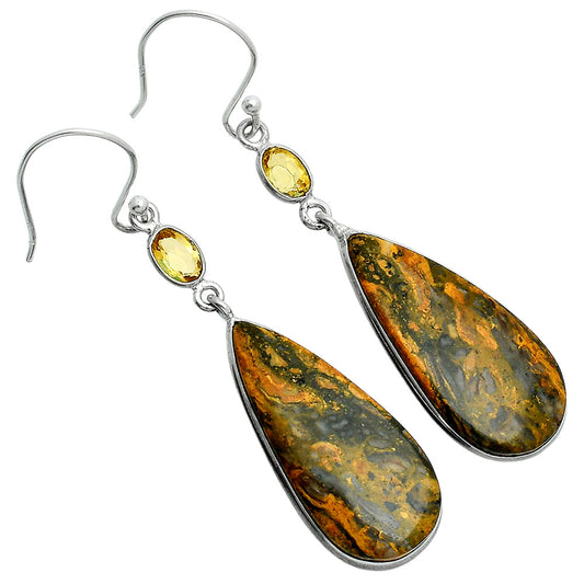 Natural Eclipse & Citrine Earrings E-1002 SDE88510