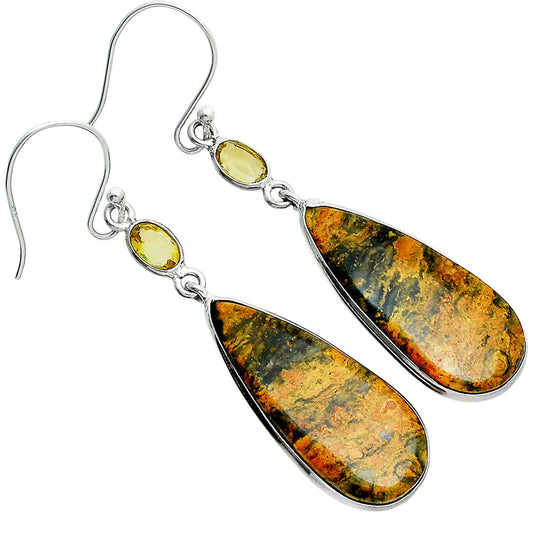 Natural Eclipse & Citrine Earrings E-1002 SDE88516