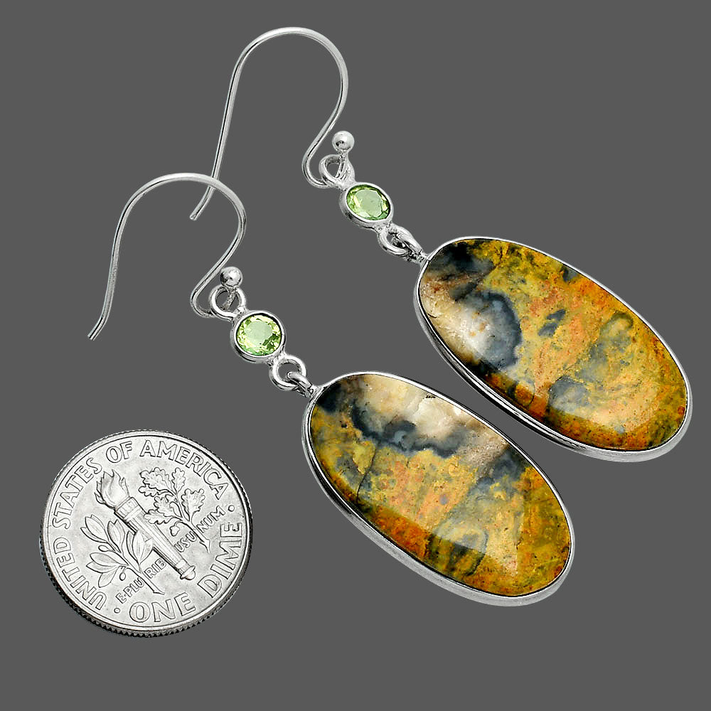 Natural Eclipse & Peridot Earrings E-1002 SDE88559