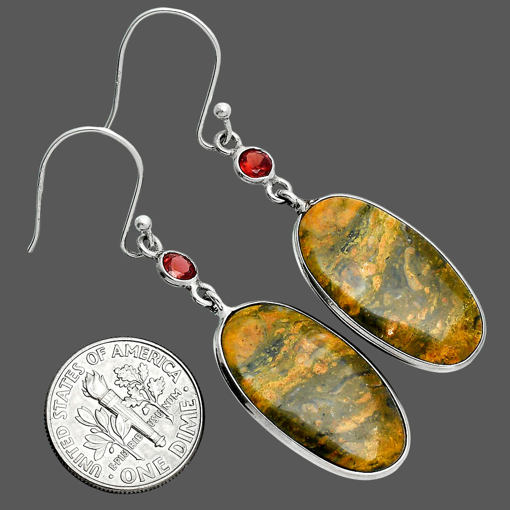Natural Eclipse & Garnet Earrings E-1002 SDE88740