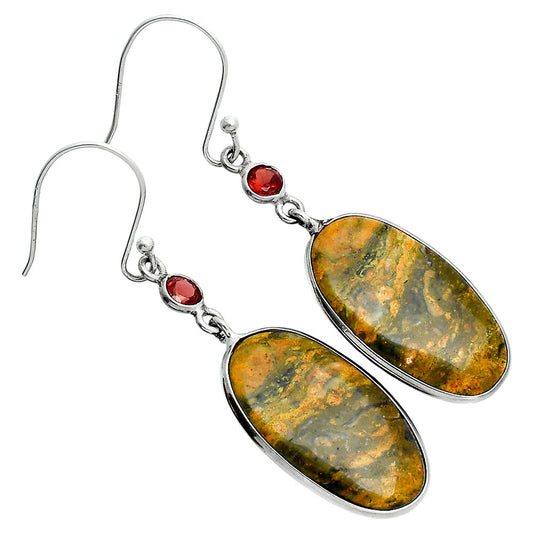 Natural Eclipse & Garnet Earrings E-1002 SDE88740