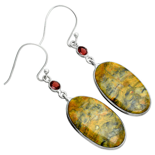 Natural Eclipse & Garnet Earrings E-1002 SDE88741