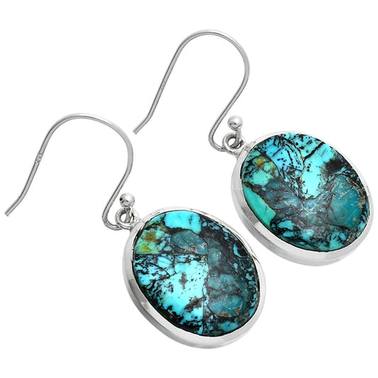 Lucky Charm Tibetan Turquoise Earrings E-1004 SDE88858