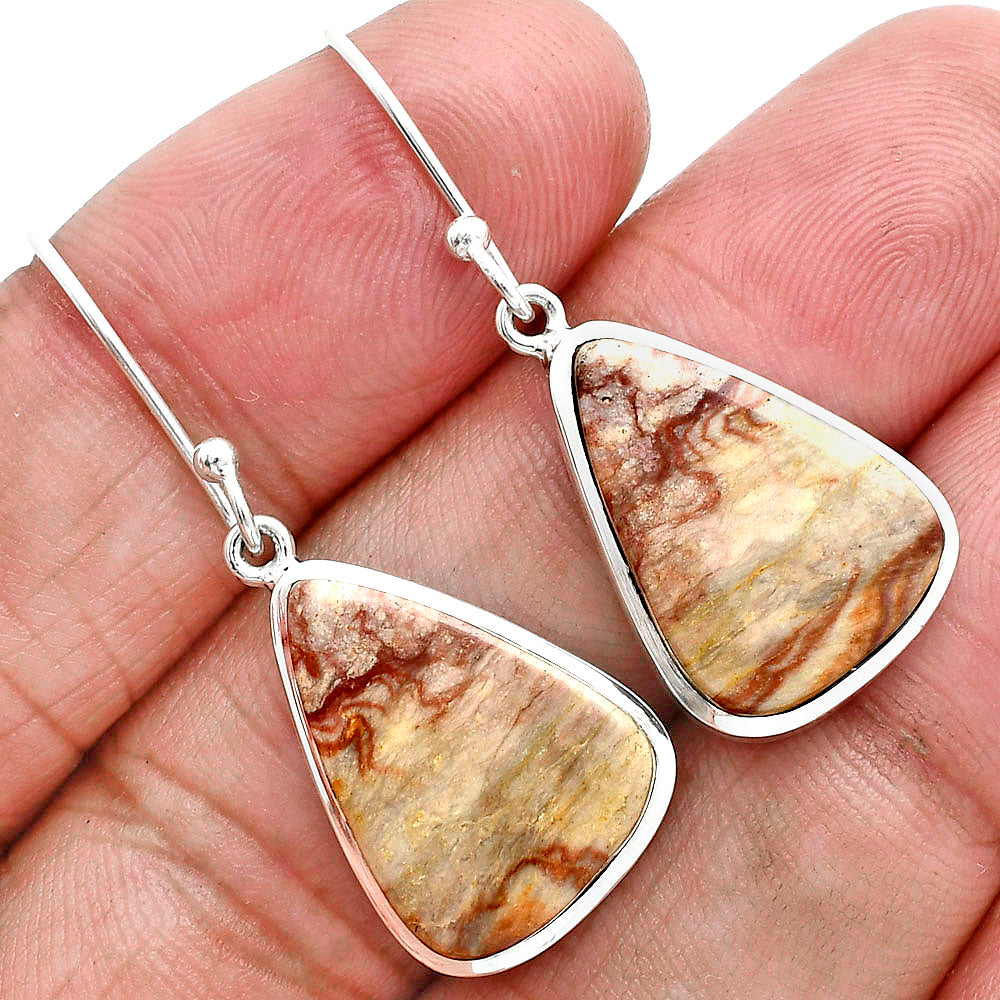 Natural Wave Dolomite Earrings E-1004 SDE88969