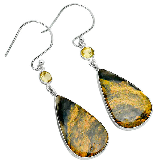 Natural Eclipse & Citrine Earrings E-1002 SDE89121