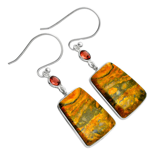 Natural Eclipse & Garnet Earrings E-1002 SDE89335