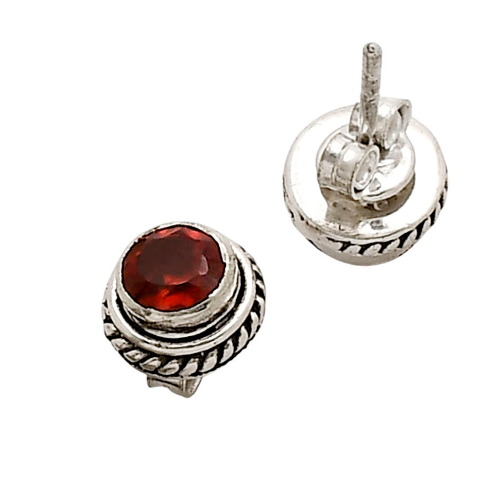 Hessonite Garnet Stud Earrings E-1245 SDE90324