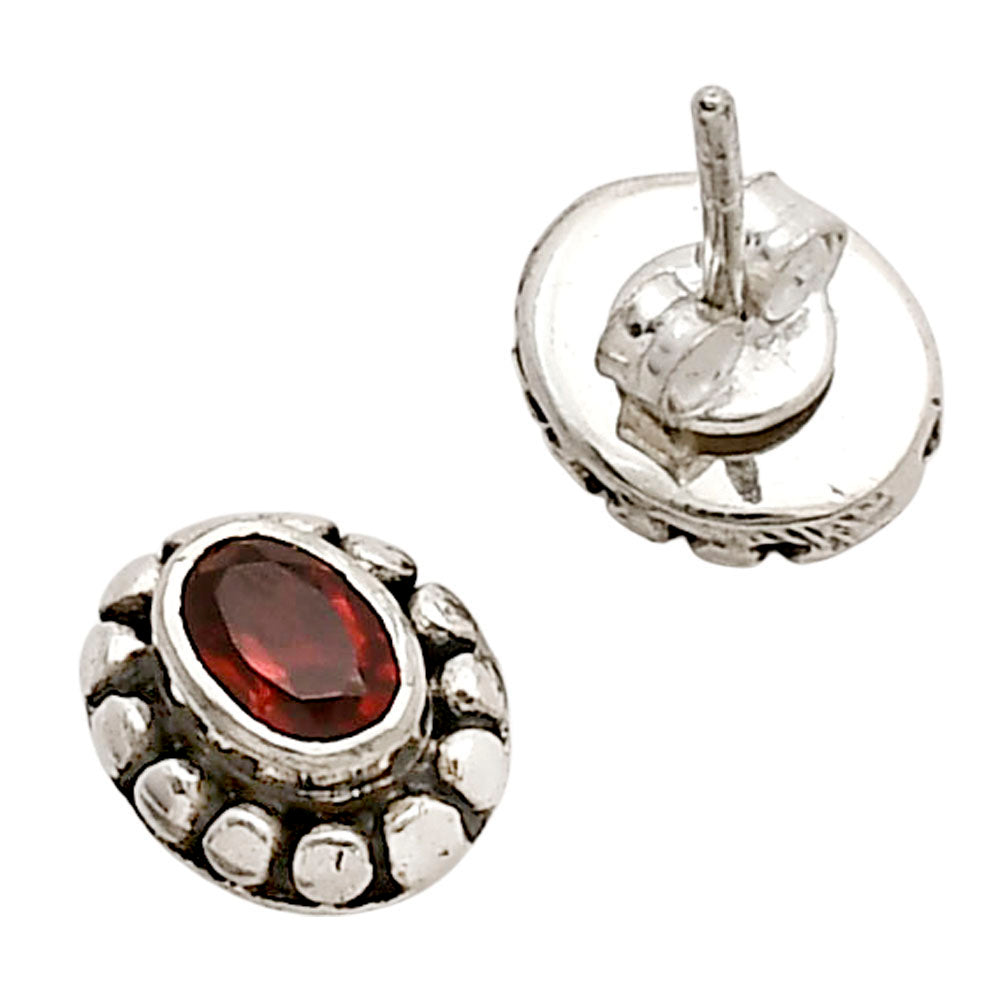 Hessonite Garnet Stud Earrings E-1121 SDE90327