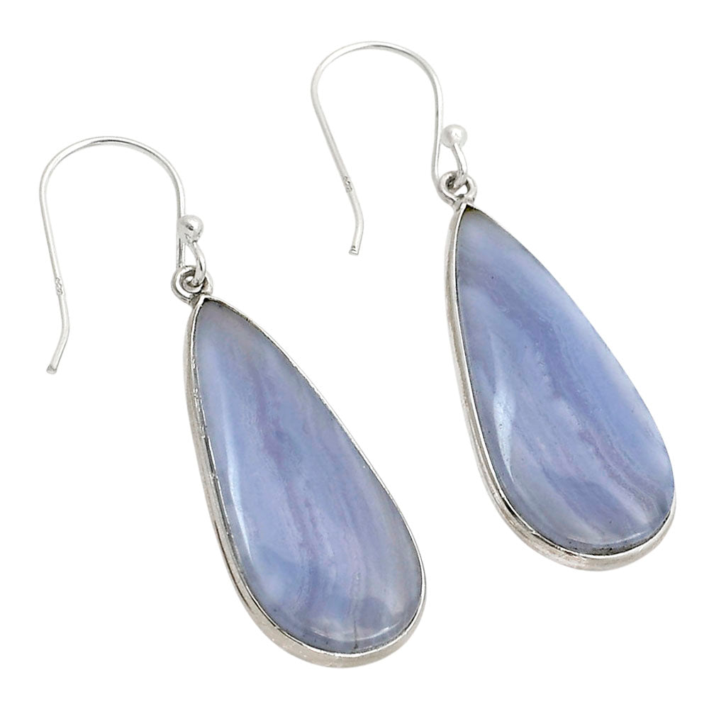Blue Lace Agate Earrings E-1001 SDE90346