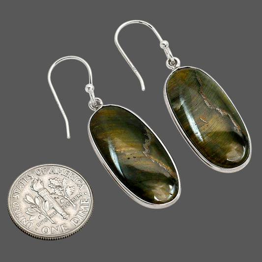 Blue Tiger Eye Earrings E-1001 SDE90399