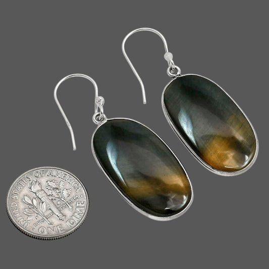 Blue Tiger Eye Earrings E-1001 SDE90400