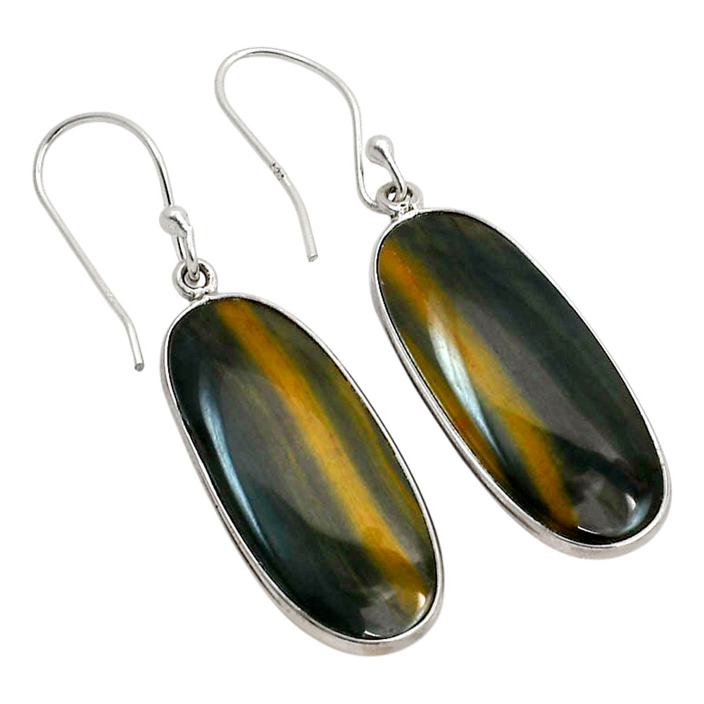 Blue Tiger Eye Earrings E-1001 SDE90401