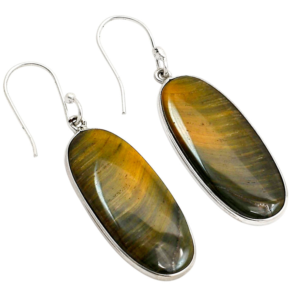 Blue Tiger Eye Earrings E-1001 SDE90403