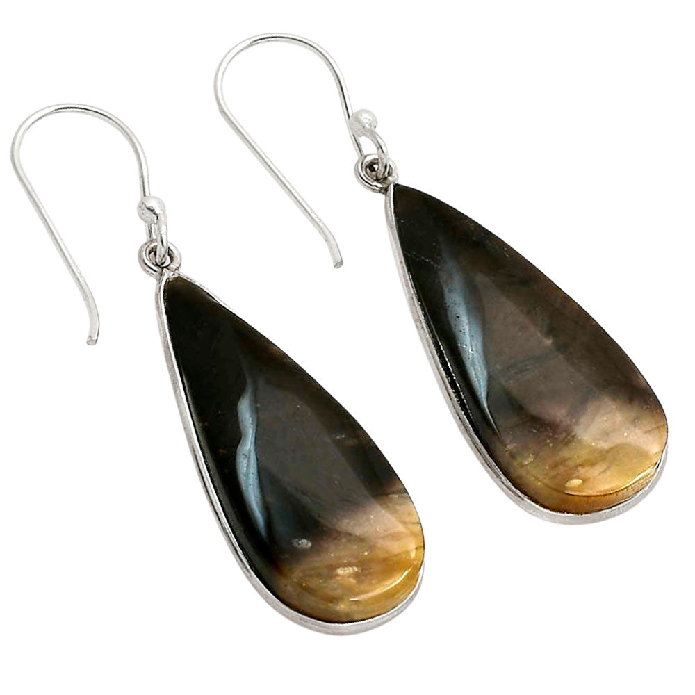 Root Plume Agate Earrings E-1001 SDE90464