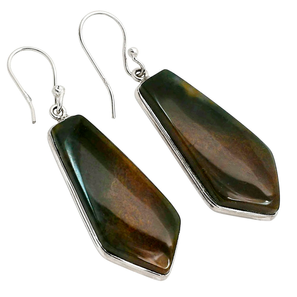Moss Agate Earrings E-1001 SDE90481