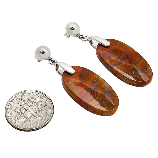 Red Moss Agate Earrings E-1199 SDE90648