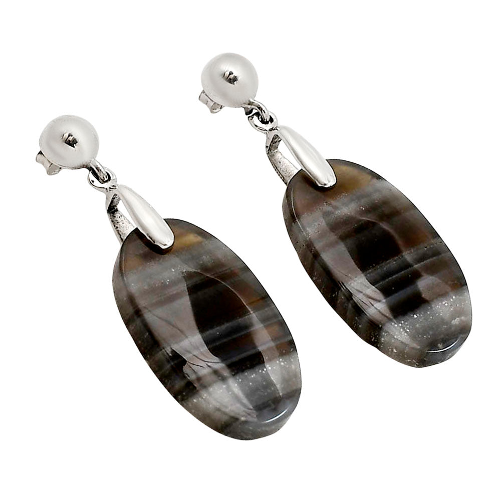 Banded Onyx Earrings E-1199 SDE90665