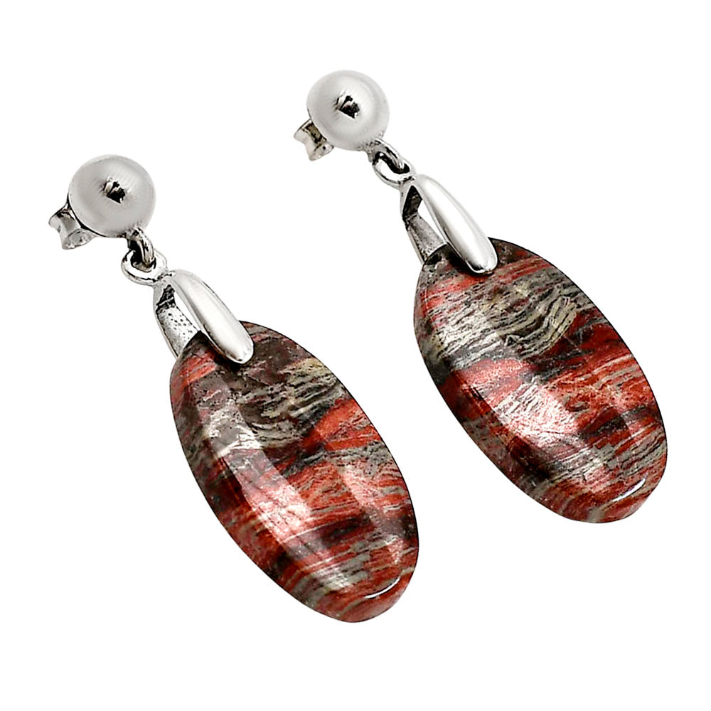 Snake Skin Jasper Earrings E-1199 SDE90667