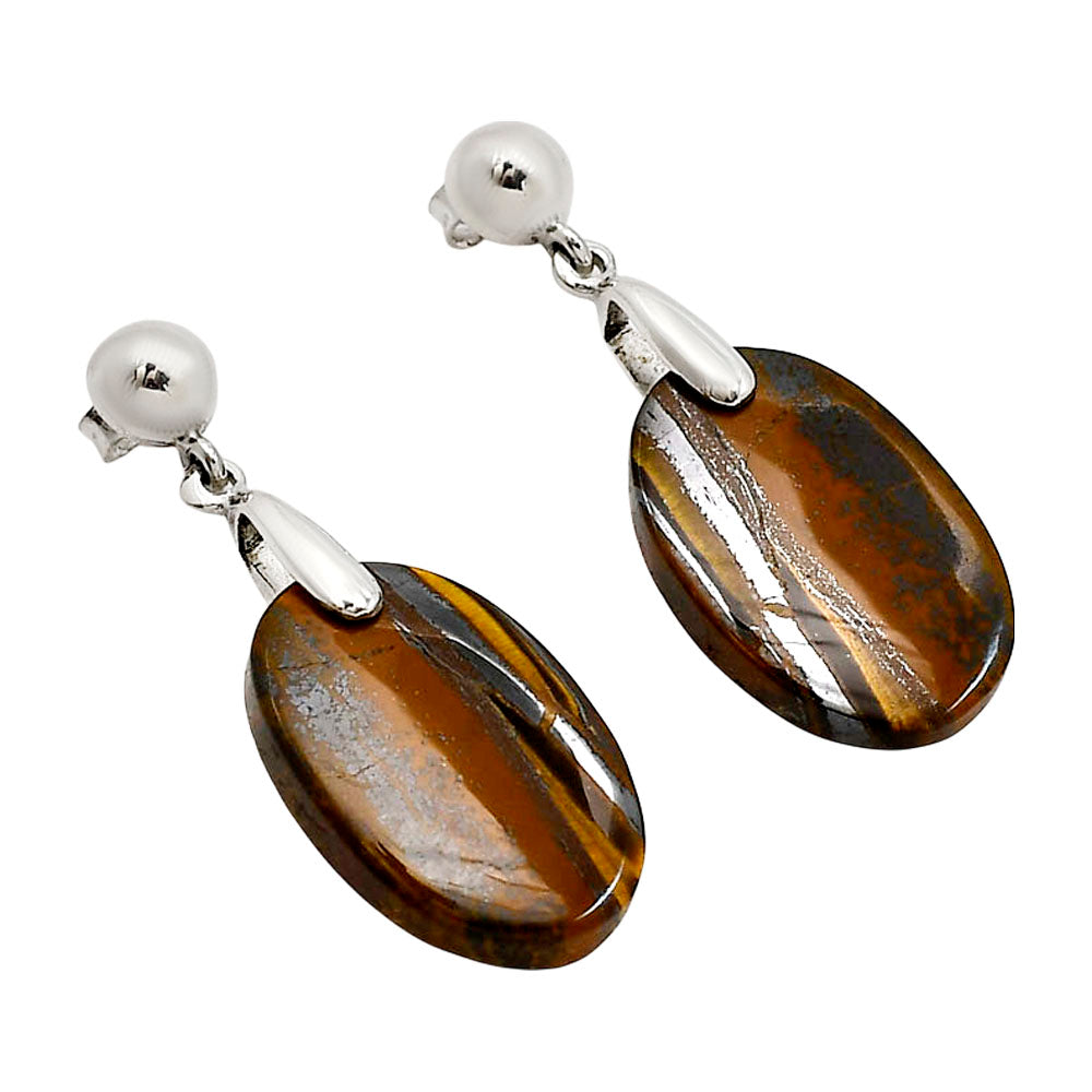 Iron Tiger Eye Earrings E-1199 SDE90678