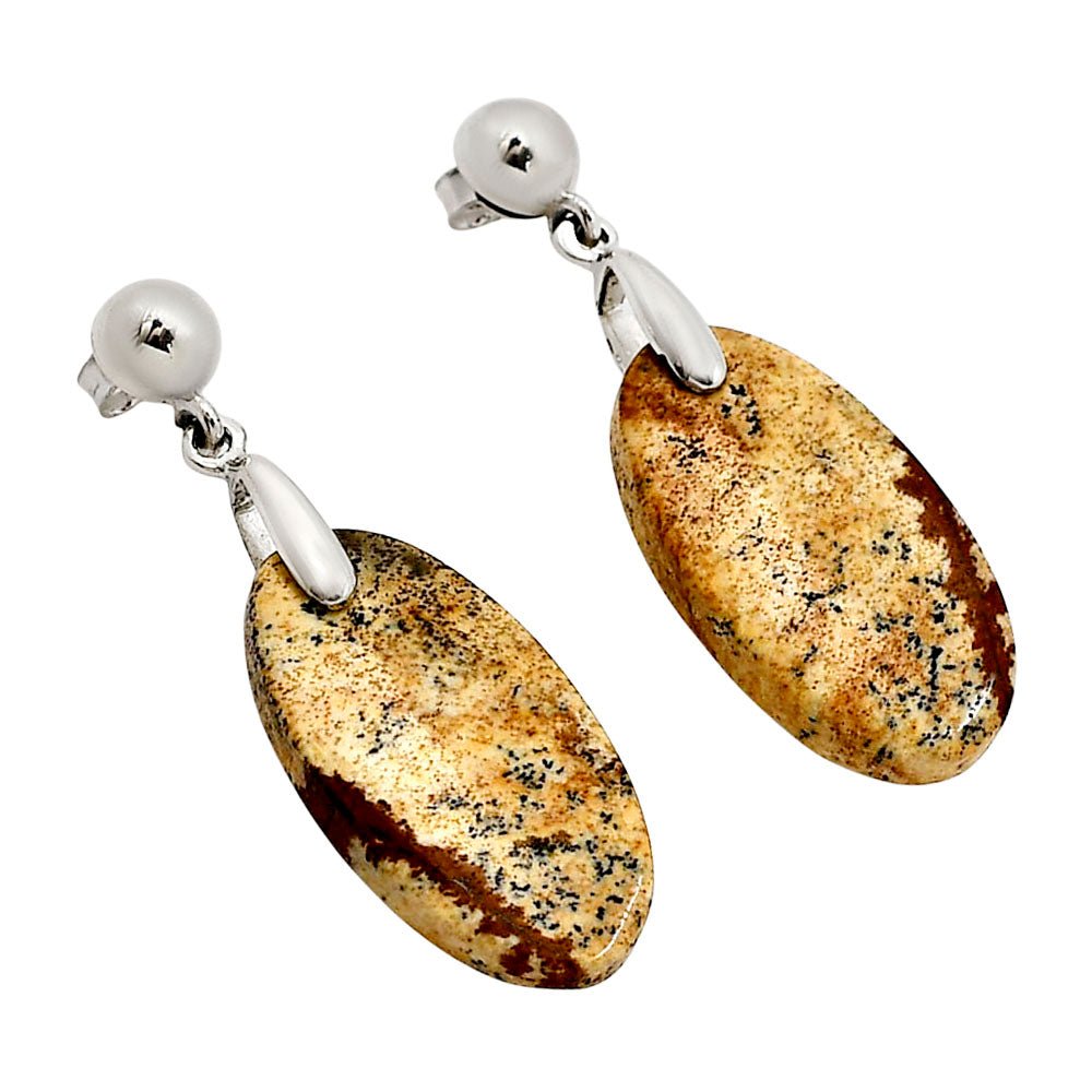 Picture Jasper Earrings E-1199 SDE90681