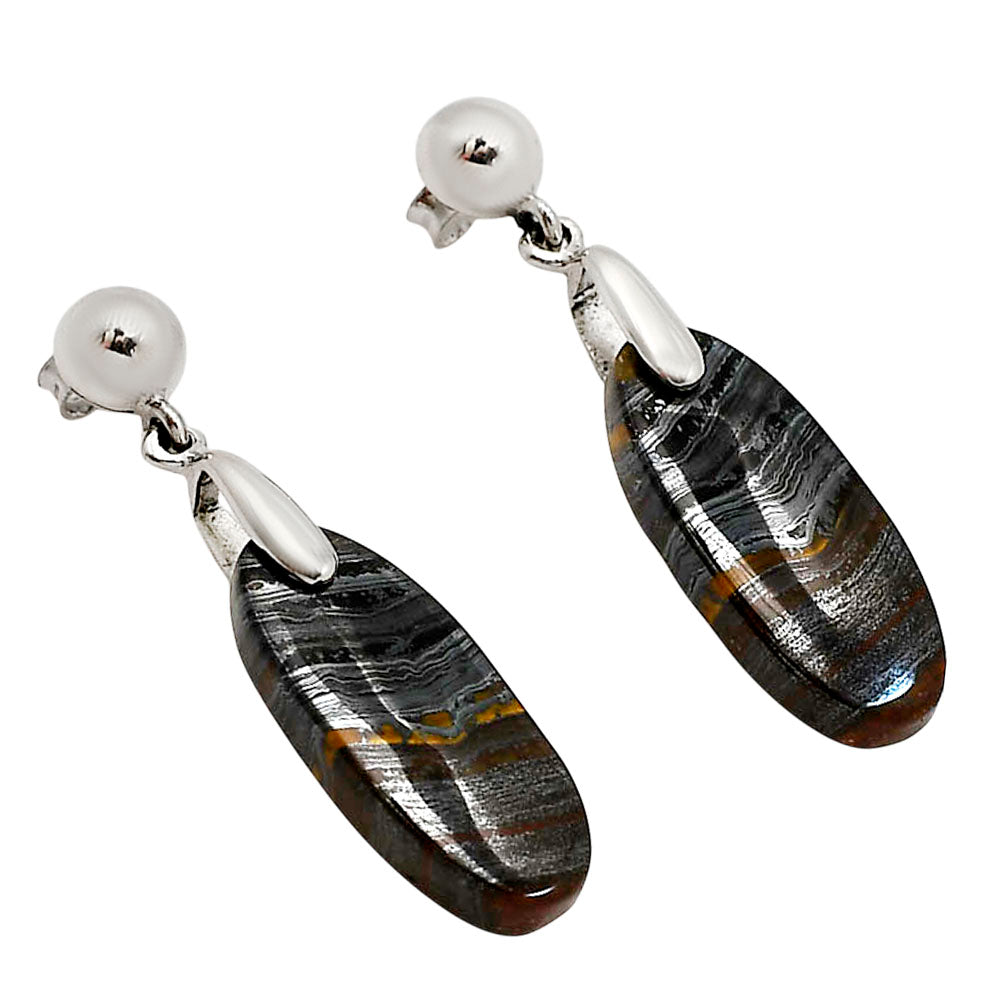 Iron Tiger Eye Earrings E-1199 SDE90682