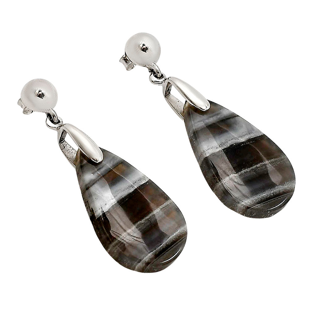 Banded Onyx Earrings E-1199 SDE90697