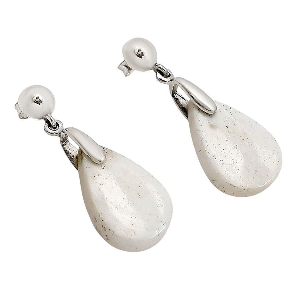 White Scolecite Earrings E-1199 SDE90704