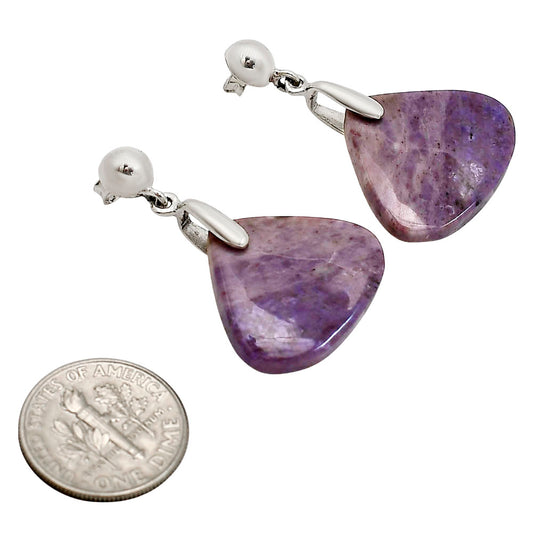 Lavender Jade Earrings E-1199 SDE90729