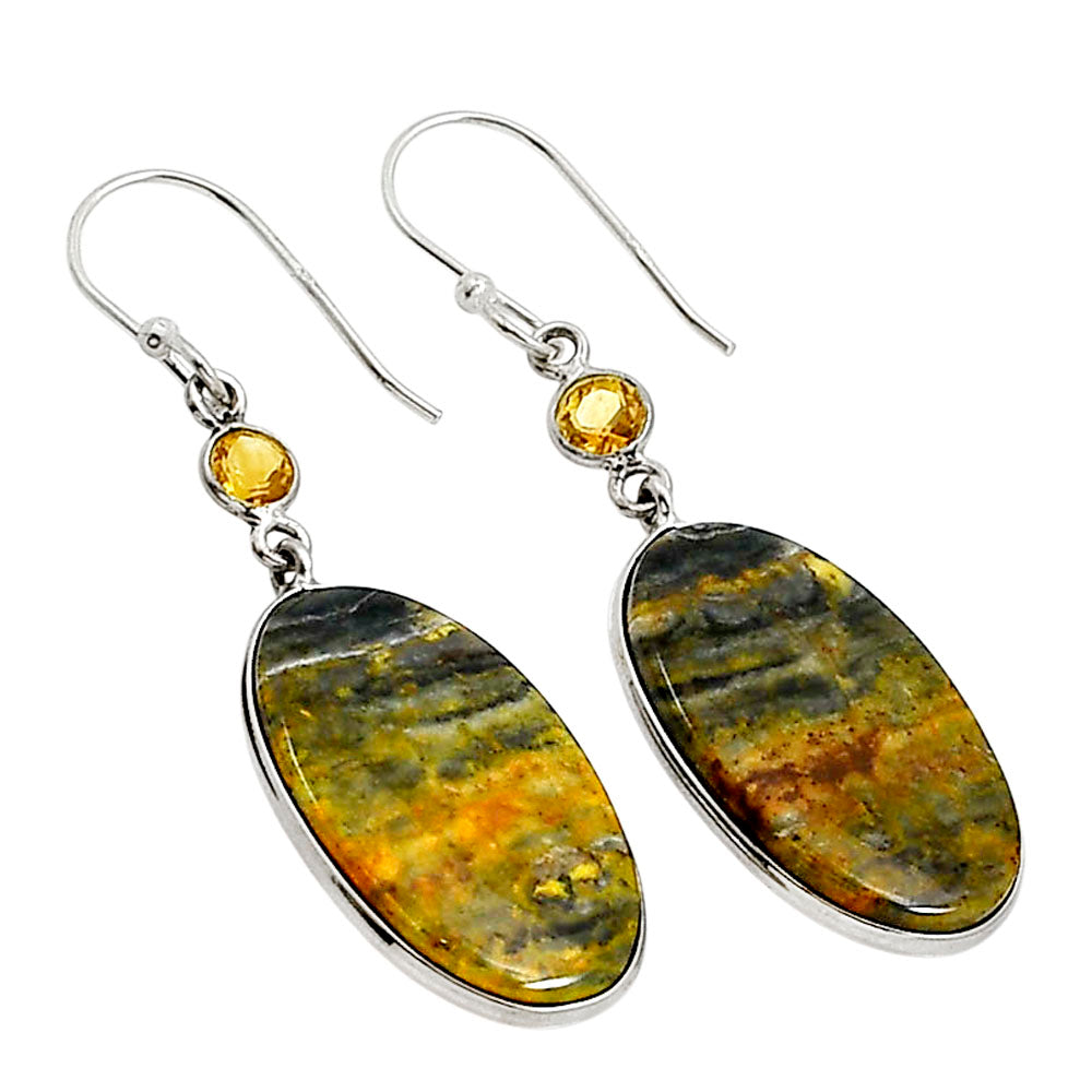Eclipse and Citrine Earrings E-1002 SDE90920
