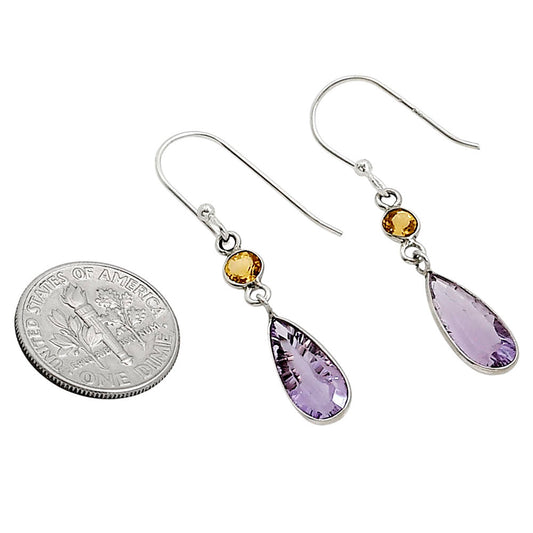 Amethyst and Citrine Earrings E-1006 SDE91130