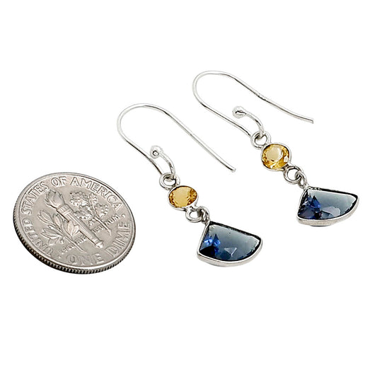Tanzanite and Citrine Earrings E-1002 SDE91179