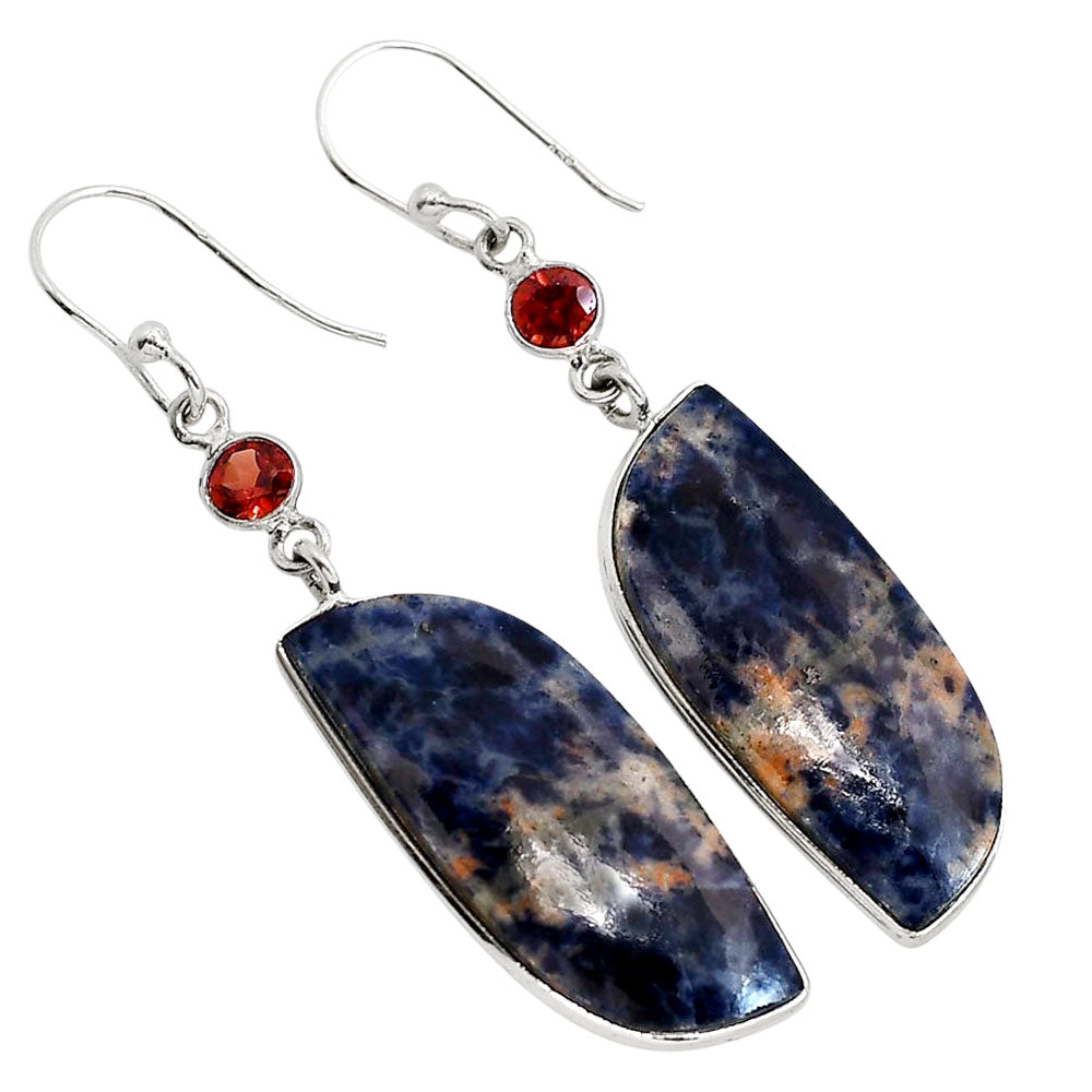 Orange Sodalite and Garnet Earrings E-1002 SDE91691