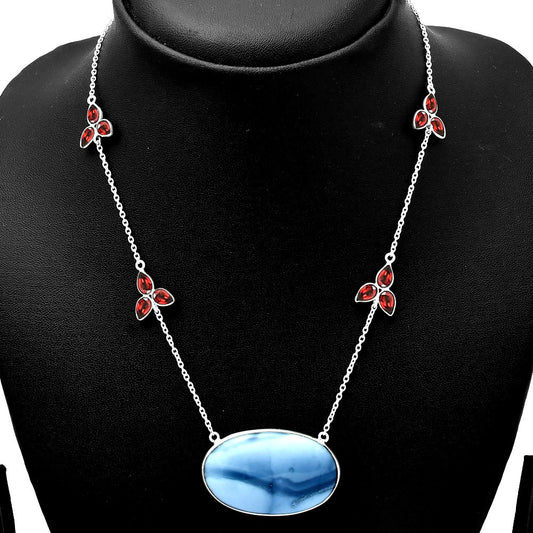 Natural Owyhee Opal & Garnet Necklace N-1004 SDN1700