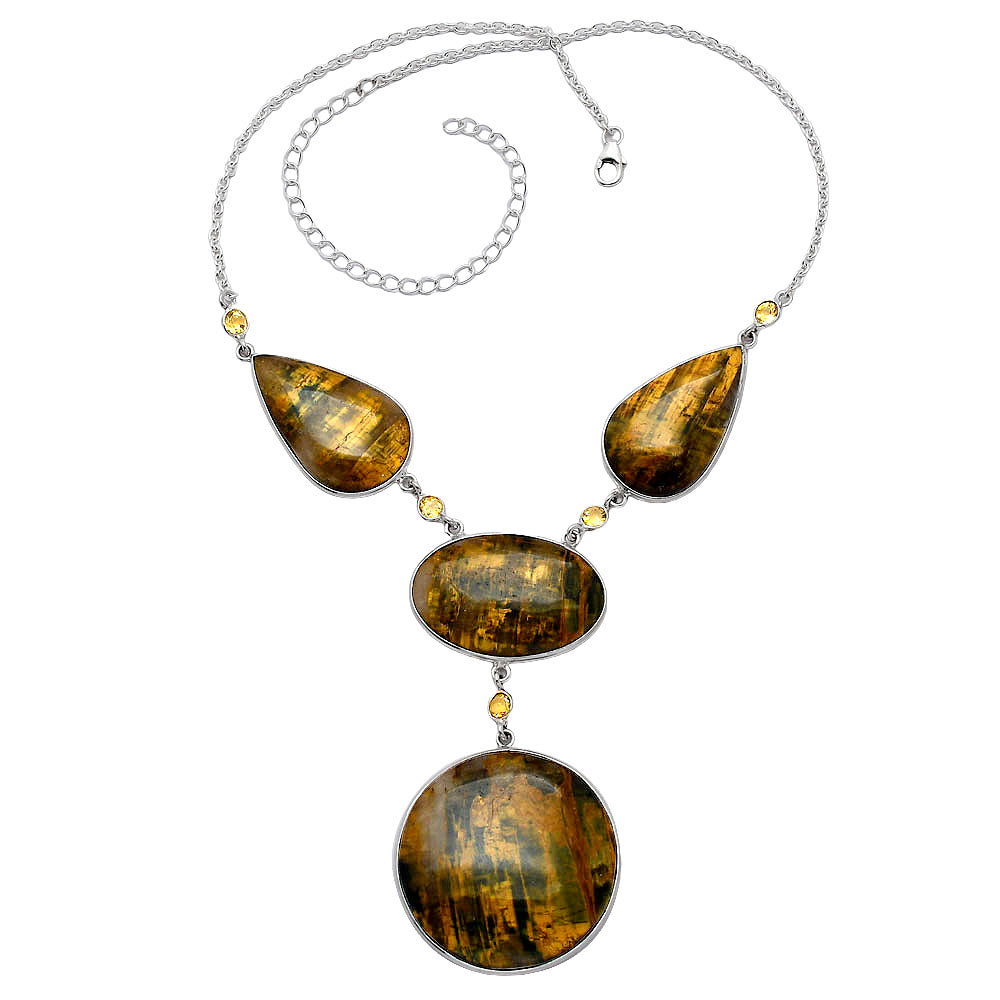 Natural Nellite & Citrine Necklace N-1023 SDN1952