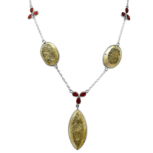 Apache Gold Healer's Gold & Garnet Necklace N-1021 SDN1991