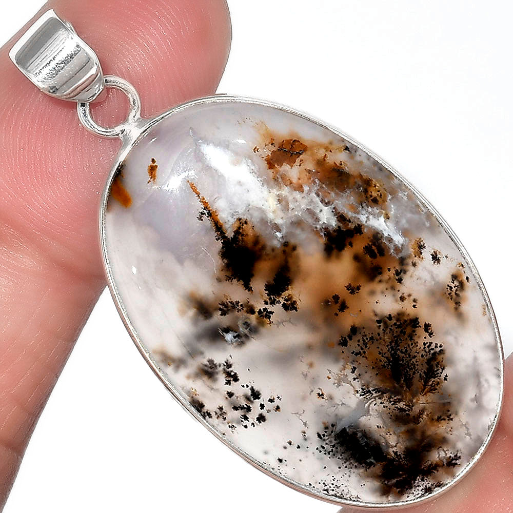 Natural Robinson Ranch Plume Agate Pendant P-1001 SDP100286