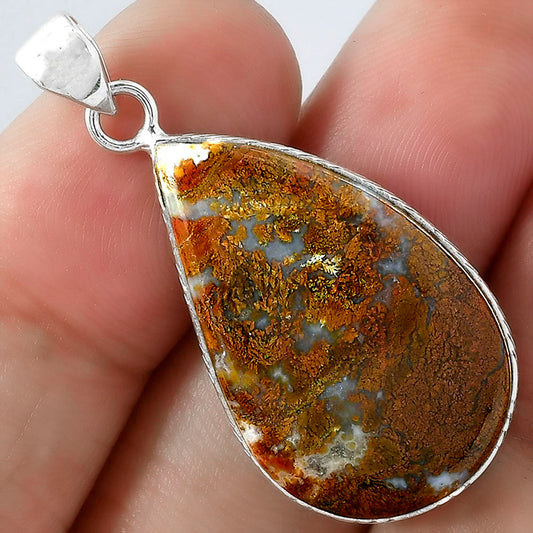 Natural Red Moss Agate Pendant P-1053 SDP101020