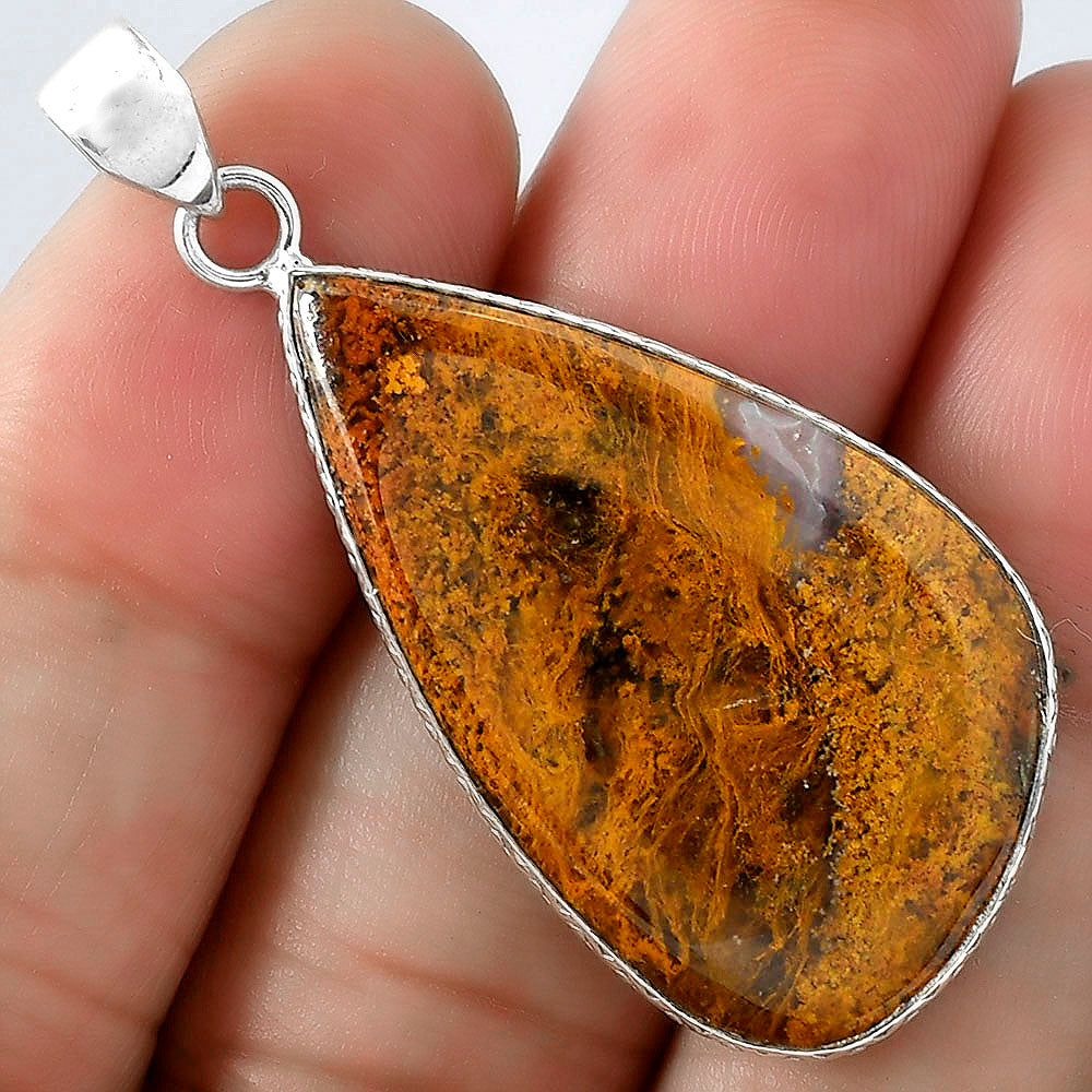 Natural Red Moss Agate Pendant P-1053 SDP101323