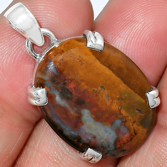 Natural Purple Cow Jasper Pendant P-1332 SDP101708