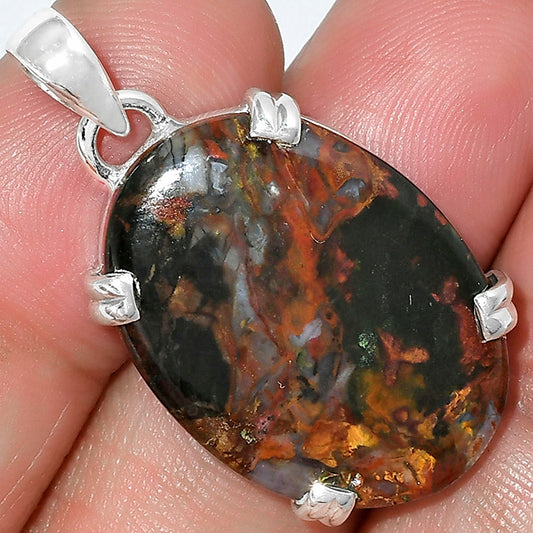 Natural Purple Cow Jasper Pendant P-1332 SDP101711