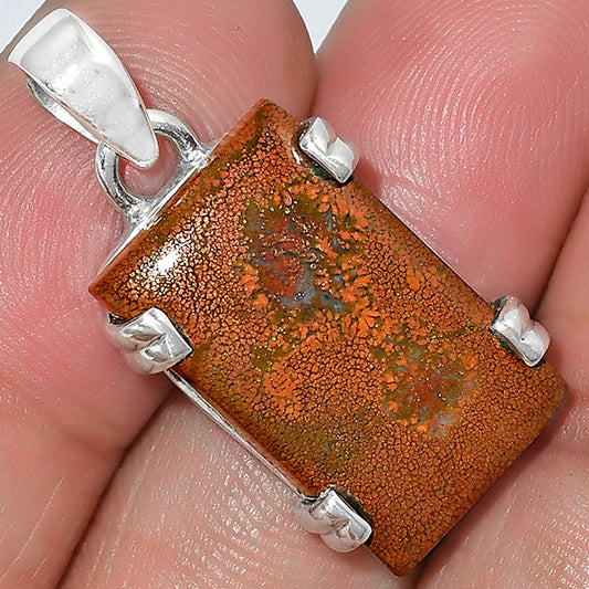Natural Red Moss Agate Pendant P-1332 SDP101713