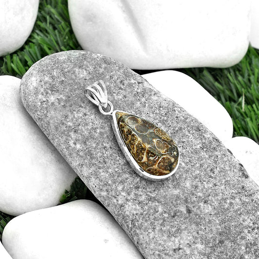 Natural Turtella Jasper - USA Pendant P-1002 SDP102222