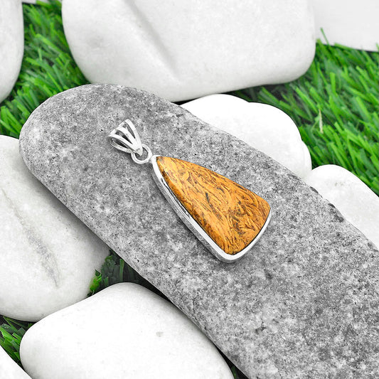 Natural Coquina Fossil Jasper - India Pendant P-1002 SDP102266