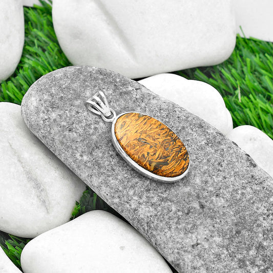 Natural Coquina Fossil Jasper - India Pendant P-1002 SDP102277