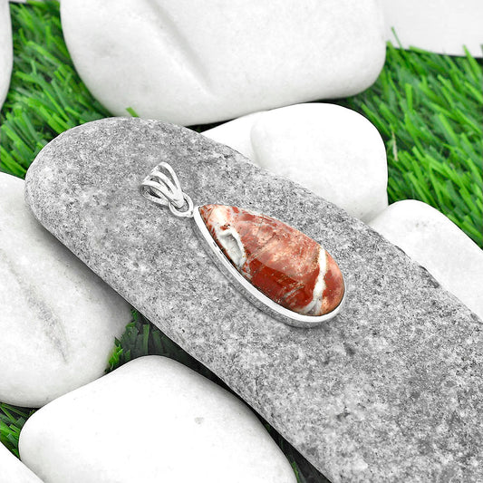 Natural Rosetta Picture Jasper Pendant P-1002 SDP102296