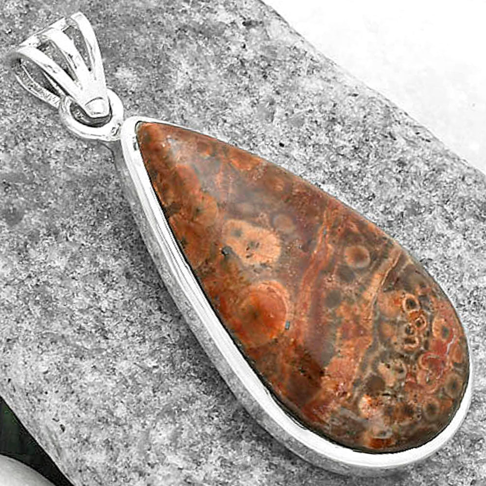 Natural Poppy Jasper Pendant P-1002 SDP102328