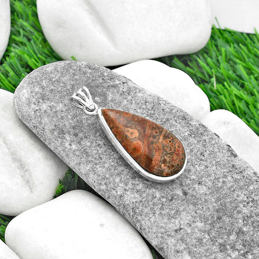 Natural Poppy Jasper Pendant P-1002 SDP102328