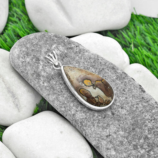 Natural Coffee Bean Jasper Pendant P-1002 SDP102338